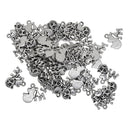 50 Pieces Charms I love my cat heart cat head Designs 14x18mm Antique Silver Pendants Vinatge Jewelry Making DIY Handmade Cat Lovers Gifts Craft Findings Accessories