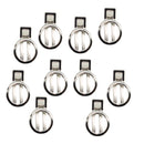 10 Pieces Round Double Prong Alligator Teeth Hair Clip for DIY Hair Accessories