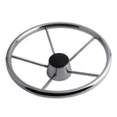 Marine Pontoon Boat Yacht 5 Spoke 13-1/2'' Steering Wheel - Durable Corrosion Resistance