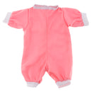 Fashion Doll Clothing Striped Jumpsuit with Teat for 16inch Salon Doll Pink & White