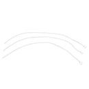lot 3pcs Polyester Braided Fly Fishing Line Leader Loop Connectors 30 lb