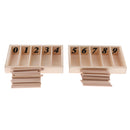 Wooden Number Box Sticks Maths Counting Tool Preschool Kids Educational Toy
