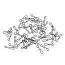 50Pcs Fishing Tackle Braid Knotless Connectors Fishing Line Wire Connector