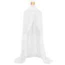 Princess Bed Canopy Mosquito Net for Round Dome Castle Play Tent, Yarn Curtain Crib Netting Hanging Home Decor - White