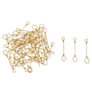 50Pcs Quick Connection Clips Stainless Steel Fishing Swivels Nice Snaps Swivel Rolling Snap