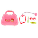 Portable Doctor Nurse Tools and Case Kit Kids Pretend Role Play Toy Gift Pink A