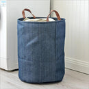 Laundry Hamper Basket with Handles, Durable Dirty Clothes Box for Bathroom Bedroom Home, 13.78 x 17.72 inch