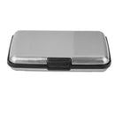 Mini Waterproof Aluminum Metal Business ID Credit Card Holder - Silver Grey