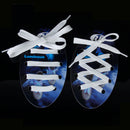 Pair Of Fluorescence Luminous Light Up Sneakers Boots Shoelaces Night Party Supplies White 54Inch