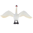 White Plastic Swan Animal Figurine Toy for Kids Toddlers, Children Birthday Christmas Gift Home Decor