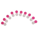 Pack Of 10 Contact Lens Storage Soaking Cases Box Holder Container Rose Red