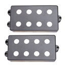 2Pcs Humbucker Pickup Cover Double Coil for 4-String Electric Bass Replacement Parts
