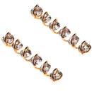 1 Pair Metal Crystal Shoes Chains Buckle Charms Jewelry for High-heeled Shoes