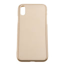 For iPhone X Case, Perfect Slim Fit Ultra Thin Lightweight Dirt/Dust Proof Hard PC Case 360 All-round Full Body Protective Back Cover Case for Apple iPhone X 5.8 inch Gold