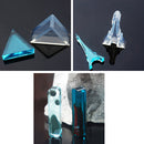 4 Piece Assorted Shape DIY Silicone Pendant Mold Mould for Resin Casting Jewelry Making Tool Crafts