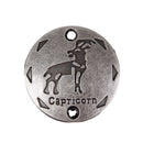 20Pcs Jewelry DIY Accessory Twelve Constellations Capricorn Round Pendants