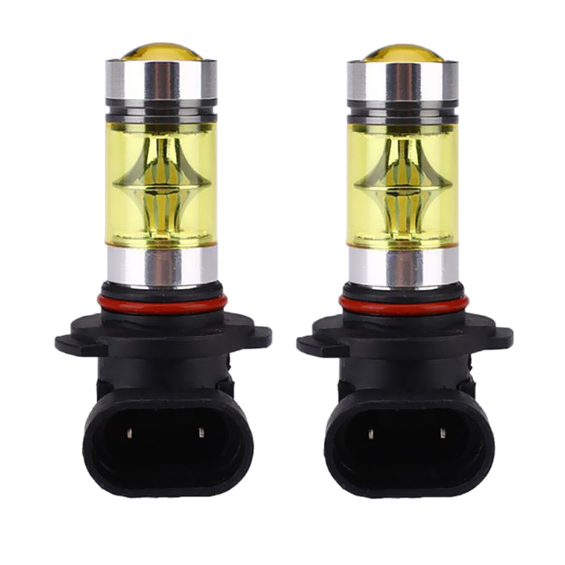 2 Pieces Car 9005 HB3 100W Yellow LED Bulb for Fog Running DRL Light Lamp