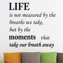 70x50cm PVC 3D Wall Stickers Quote Life Art Murals Decals Home Bedroom Living Room Wall Art Decor Reusable Removable Sticker