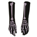 Halloween Skeleton Long Gloves Hand Bone Costume Fancy Dress Cosplay Prop Decor