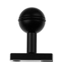 Black 1.6" x 0.6" Base Adapter with 1" Ball For Underwater Diving Photography