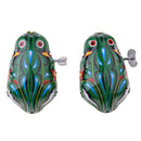 A Pair Of Clockwork Cartoon Frog Jumping Frog Toy Wind Up Toy Classic Toy