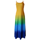 Women Fashionable Casual Polyester Maxi Dress Summer Party Beach Cocktail Accessories M