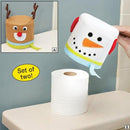 Adorable 2pcs Fabric Tissue Cover Case Box Christmas Xmas Handmade Snowman