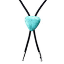 Bolo Tie Per Cowboy Cravatta Occidentale Di Pietra Naturale Turchese Gioielli Vintage Antico Unisex Blu