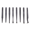 8 in 1 Professional Multi-purpose Plastic Anti-Static Tweezers Set Repair Tools for iPhone X 8 8 Plus Samsung Galaxy S8 S8+ Smart Phones, iPads, Laptops