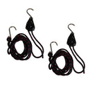 2 Pieces / Set 9.35ft Kayak Canoe Bow and Stern Rope Tie Down Strap with Hooks Pulley 130KG