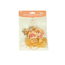 Pack of 6PCS Paper Flowers for Card Making Scrapbooking Craft Project Art Embellishment Orange