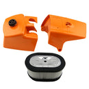Air Filter + Clinder Cover + Shroud Cover for Stihl 066 MS660 Chainsaw