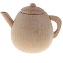 Wooden Kitchen Toys - Fun Kids Girls Pretend Play Game Cooking Baking Cookware/ Tableware Educational Game - Large Tea Pot