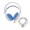 Wired Gaming Headset LED Headphones Surround for Mac Laptop Computer White