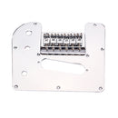 Chrome Plated 6 String Electric LAP Steel Guitar Control Plate w/ Bridge Set