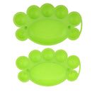 2pcs Nail Art Paint Draw Polish Color Mixing Palette Plate Disk Dishes Essential DIY Tools - Random Color