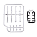 Silver Exterior Door Handles for 1/10 RC On Road Drift Racing Car Auto Parts