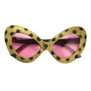 Funny Party Glasses Shiny Leopard Print Cateye Glasses Party Favors Supplies