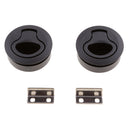2pcs Practical Marine Boat 2'' Lock Flush Mount Pull Latch Hatch Lift w/ Key