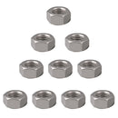 Pack of 10PCS Lightweight Corrosion Resistant Stainless Steel Nuts Bolts Screws Thread Hexagon Fastener M6