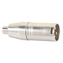XLR 3Pin Male to RCA Female Plug Audio Adapter Connector for Microphone Mixer Speaker