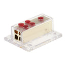 4-Way Car Audio Stereo Amp Power/Ground Cable Splitter Distribution Block