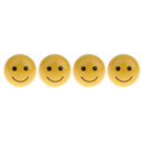 4pcs Mini Smile Smiling Face Yellow Valve Caps Dust Cover for BMX Bike Car