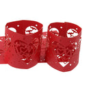 Beautiful Hollow Out Love Letter Heart Pattern LED Tea Light Holders Wedding Christmas Decor Red