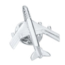 Men's Fashion Silver Airplane Button Collar Clip Brooch Pin Jewelry Gift