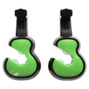 2pcs Fashion Vehicle Car Seat Headrest Shopping Bag Coat Violin Hanger Hook Green
