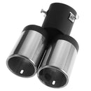 Universal Car Stainless Steel Exhaust Round Double End Muffler Tip Pipe 60mm