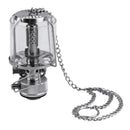 Portable Compact Metal Small Hanging Gas Lamp Festival Tent Lantern 2.36 x 2.36 x 4.33inch Silver