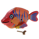 Classic Tin Toy Collectible Happy Fish Clockwork Wind Up Toys for Kid/Child
