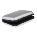 Silver PU Waterproof Carrying Travel Case Pouch for 2.5'' External HDD/Headset